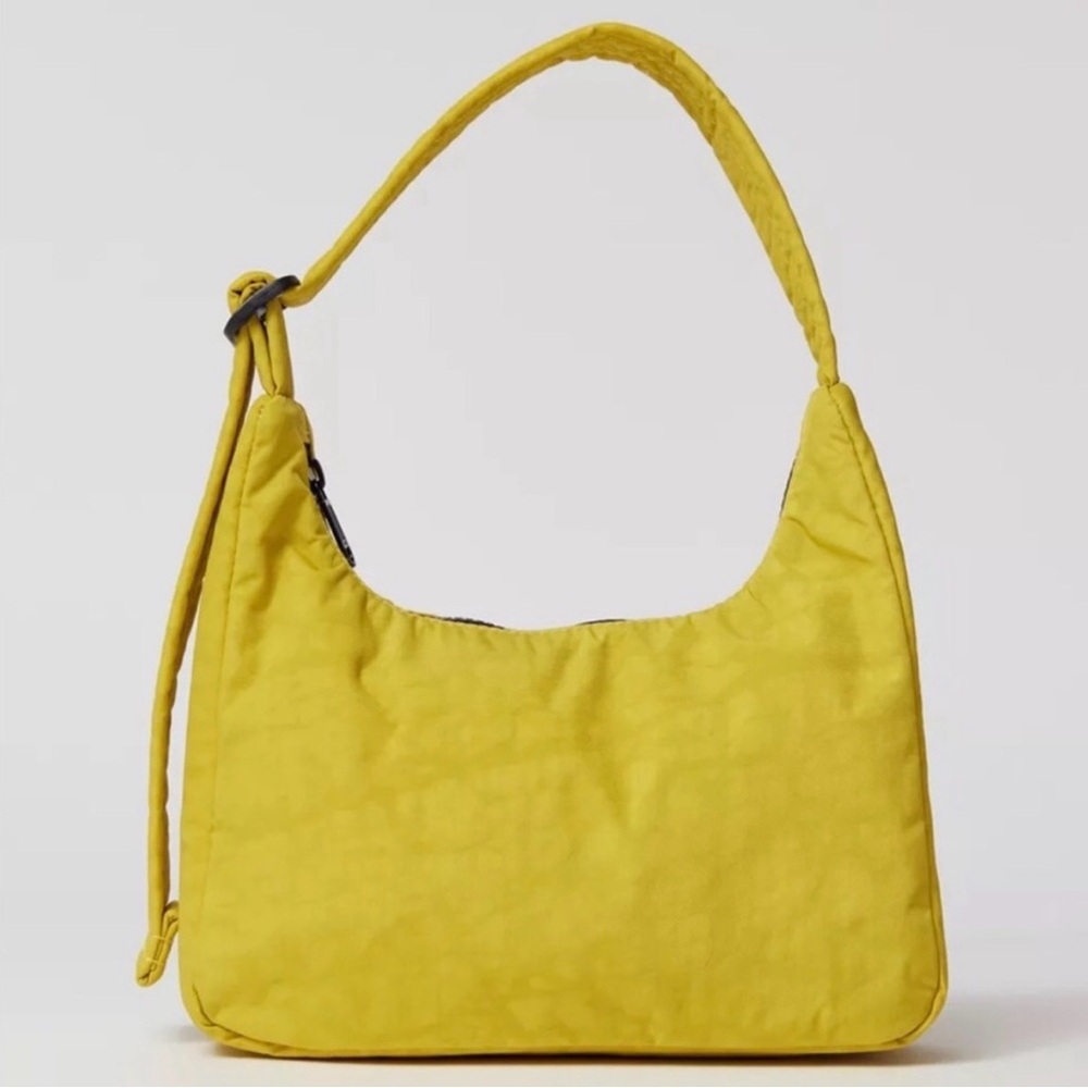 BAGGU Mini Nylon Shoulder Bag in SOUR - Picture 2 of 6